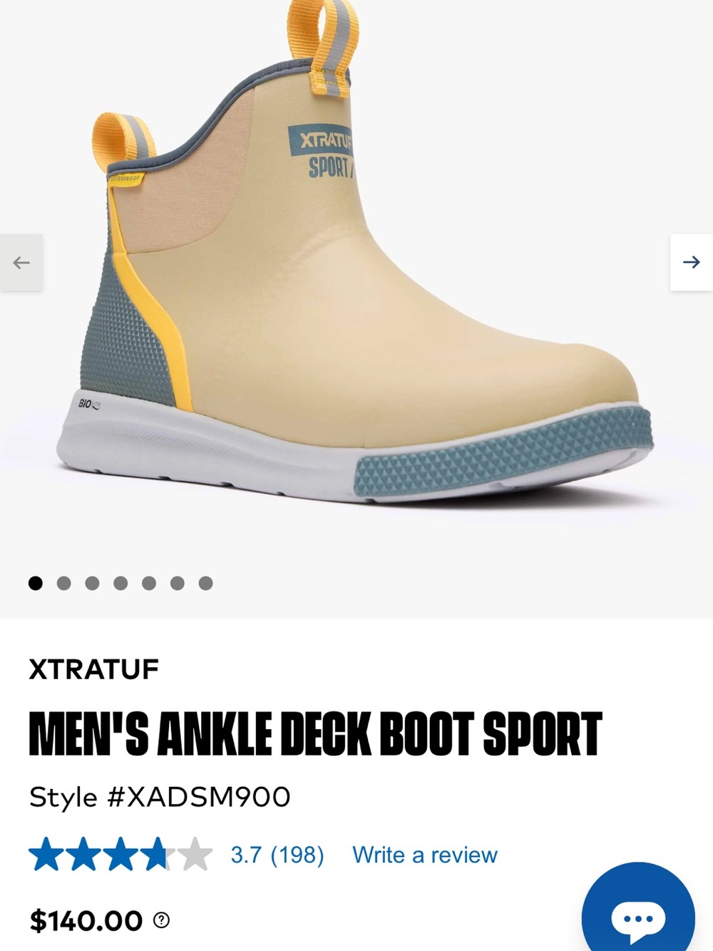 Xtratuf NWOT Sport Waterproof Ankle Boots Men’s Size 14